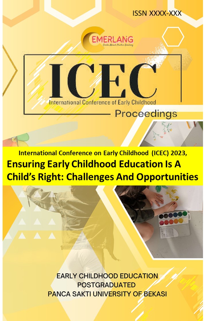 					Lihat Vol 1 No 2 (2023): The 2nd International Conference on Childhood Education Ensuring Early Childhood Education Is A Child’s Right: Challenges And Opportunities
				